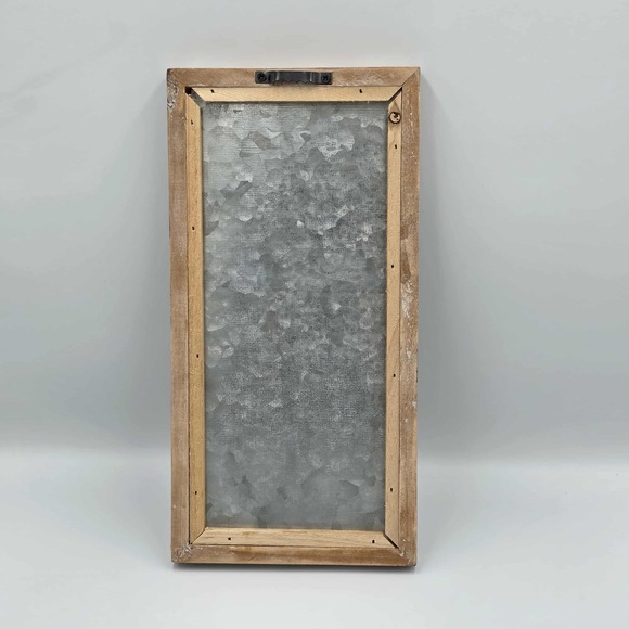 Uniquely Painted Feather Trio on Metal and Rustic Wood Framed Wall Art - Picture 4 of 16